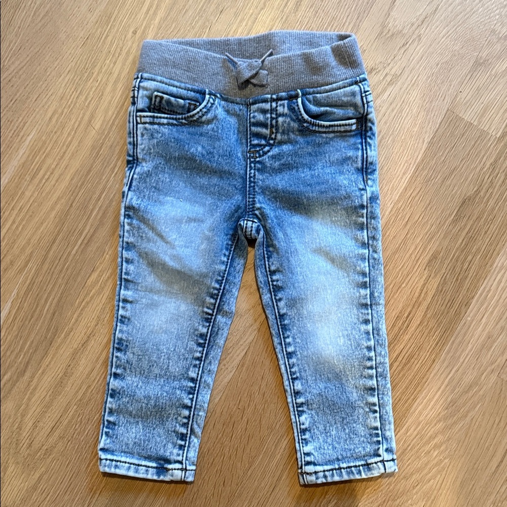 Wonder Nation Gray and Blue Kids Jeans